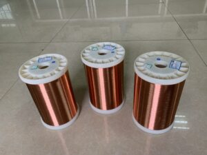 Enameled round wire